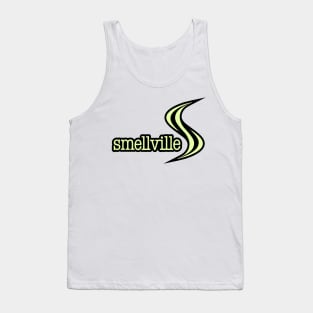 Smellville Logo Light Green with Black Outline Tank Top